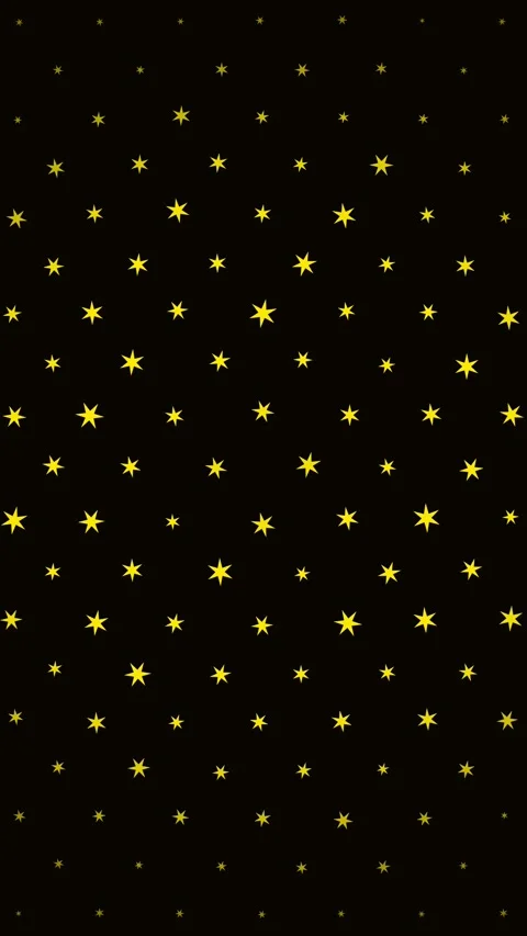 Animated Seamless Loop Pattern Of Yellow Stars With Breathing Animation Video stock 332006896