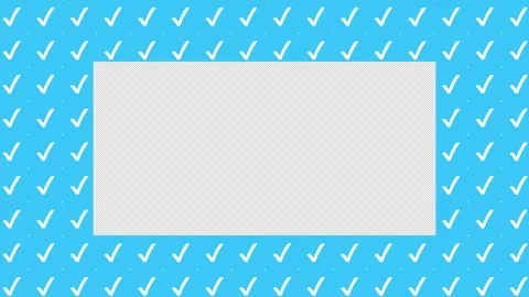 Animated Seamless Pattern Of Breathing White Checkmark Symbols Stock Footage 333515083