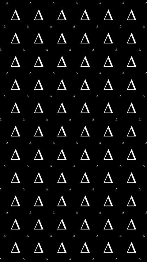 Animated Seamless Pattern Of Delta Triangle Symbols With Glitch Effect Stock Footage 333514927