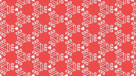 Animated seamless pattern design floating Stock Footage 118374728