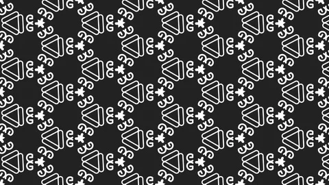 Animated seamless pattern design floating Stock Footage 118601302