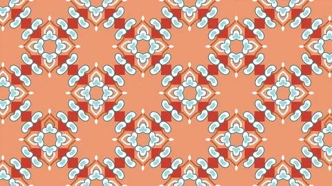Animated seamless pattern design floating Stock Footage 119110762