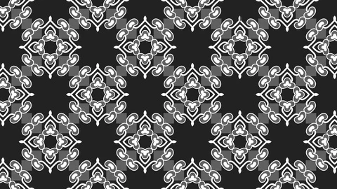 Animated seamless pattern design floating Stock Footage 119110772
