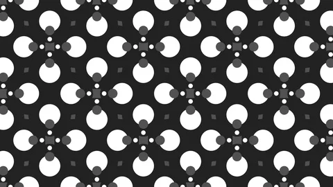 Animated seamless pattern design floating Stock Footage 119258588