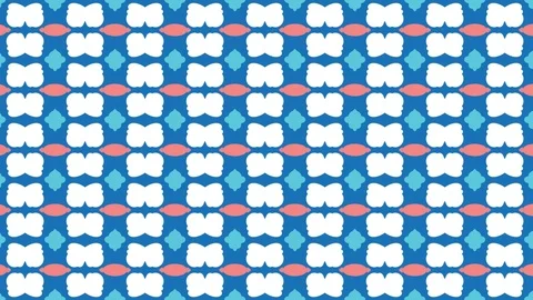 Animated seamless pattern design floating to the left side. Stock Footage 125637018