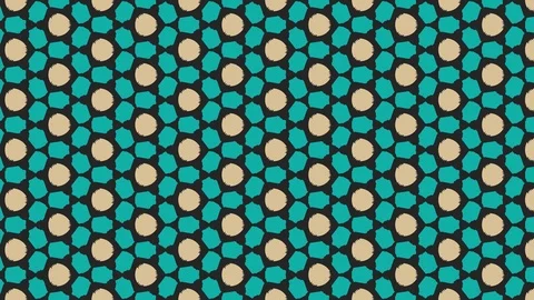 Animated seamless pattern design floating to the left side. Stock Footage 125637020
