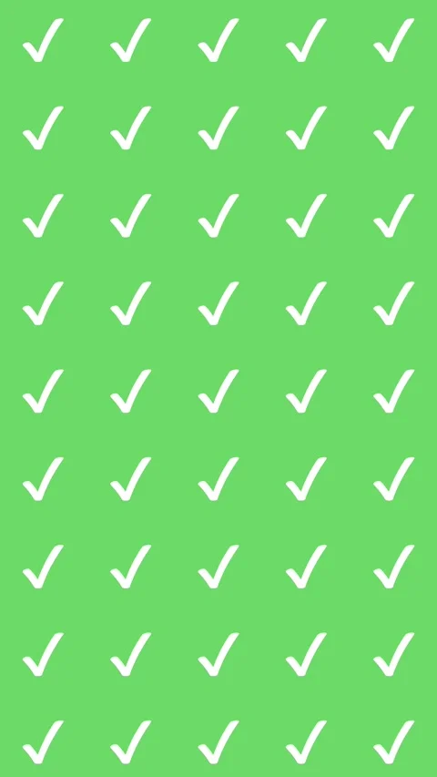 Animated Seamless Pattern Of Drawing White Checkmark Symbols Stock Footage 333514531