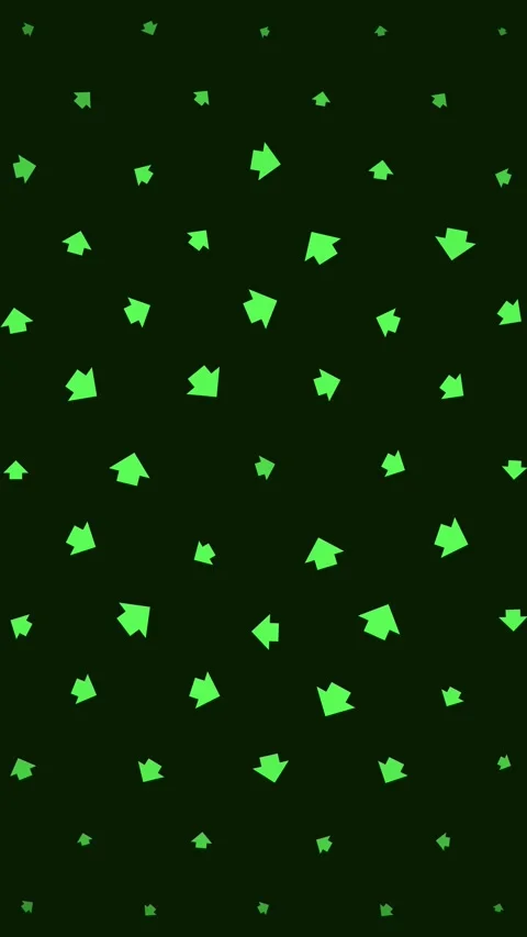 Animated Seamless Pattern Of Green Arrows With Breathing Animation Stock Footage 332169274