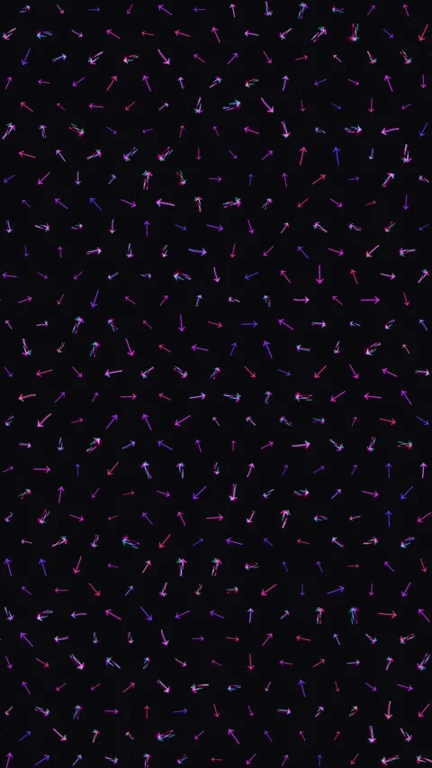 Animated Seamless Pattern Of Multicolored Arrows With Glitch Effect Stock Footage 332169210