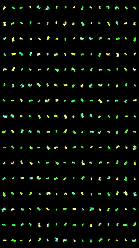 Animated Seamless Pattern Of Multicolored Arrows With Glitch Effect Stock Footage 332169289