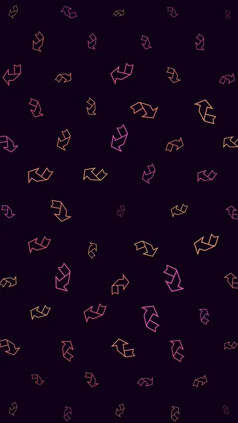 Animated Seamless Pattern Of Multicolored Ribbon Arrow Symbols Video stock 332169268