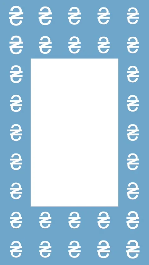 Animated Seamless Pattern Of Pulsating Self-Drawing Hryvnia Currency Symbols Stock Footage 333514657
