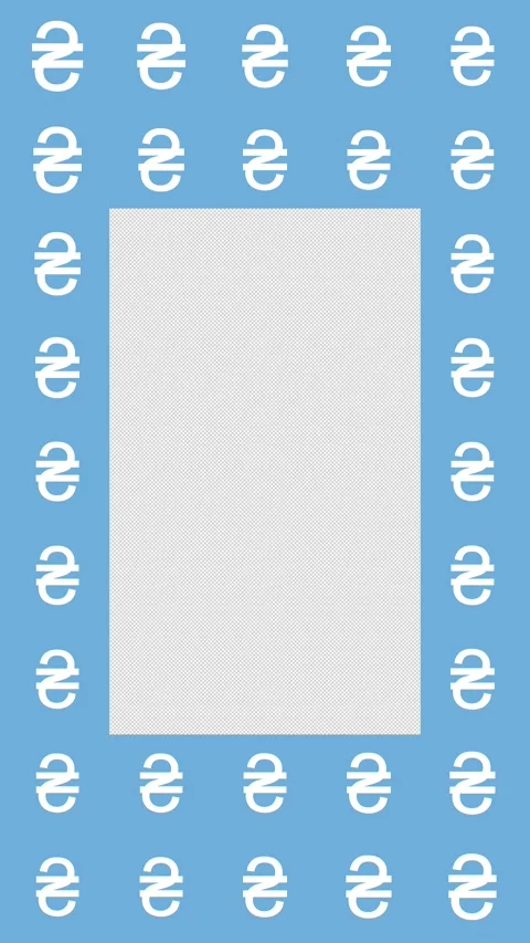 Animated Seamless Pattern Of Pulsating Self-Drawing Hryvnia Currency Symbols Stock Footage 333514859