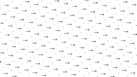 Animated Seamless Pattern Of Right Arrows And Star On A White Background Stock Footage 333514450