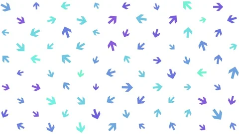 Animated Seamless Pattern Of Rotating Multicolored Bold Arrows Video stock 332169249