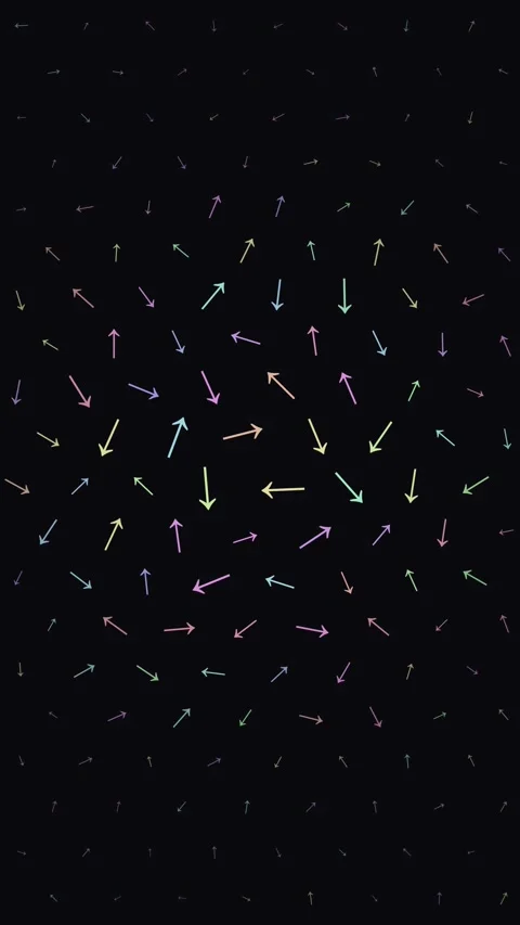 Animated Seamless Pattern Of Small Multicolored Arrows With Breathing Animation Stock Footage 332169174