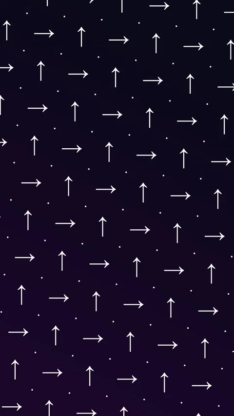 Animated Seamless Pattern Of White Arrows And Dots With Vortex Animation Stock Footage 333514462