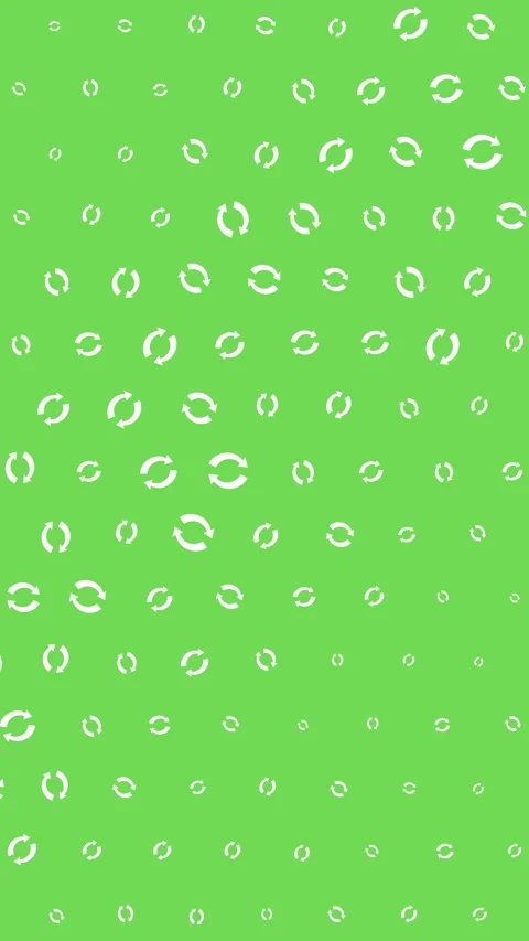 Animated Seamless Pattern Of White Circular Refresh Arrow Symbols Video stock 332169260
