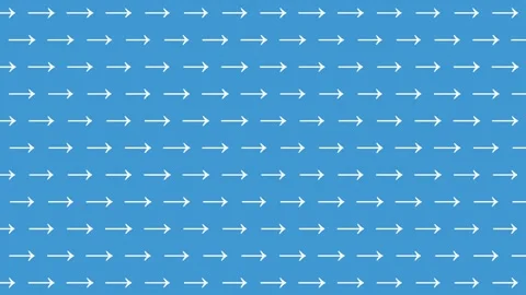 Animated Seamless Pattern Of White Right Arrows On A Blue Background Stock Footage 333514447