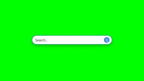 Animated Search Bar Interface on Green Screen Stock Footage 347895029