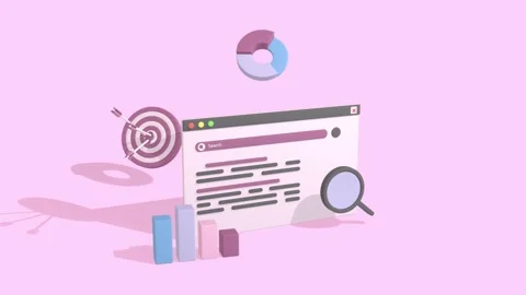 Animated Search Engine Optimization Concepts, Search Optimization. Stock Footage 276300117