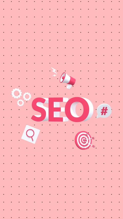 Animated Search Engine Optimization In Vertical Video Format. Stock Footage 291371550