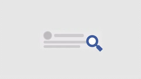 Animated search zooming into documents video animation Stock Footage 330425847