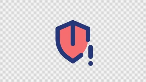 Animated security fail color ui icon Stock Footage 222184358