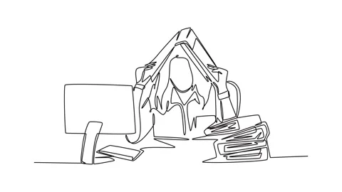 Depression Drawing Stock Footage ~ Royalty Free Stock Videos | Pond5