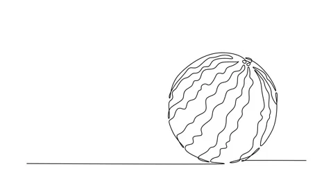 Watermelon Outline Stock Footage ~ Royalty Free Stock Videos | Pond5