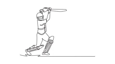 Animated self drawing of continuous line... | Stock Video | Pond5