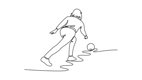 Animated self drawing of continuous line... | Stock Video | Pond5