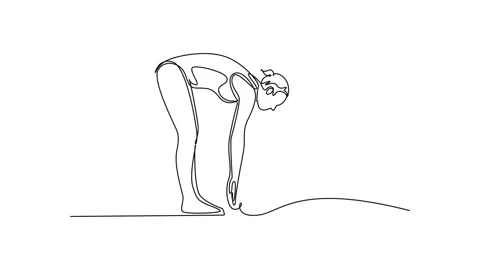 Animated self drawing of continuous line... | Stock Video | Pond5