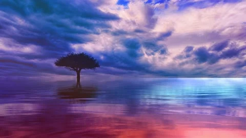 Animated sequence of a tree of life 4K Stock Footage 260830249