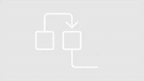 Animated sequence white line icon Stock Footage 337773926