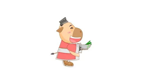 Animated Servant Child Walking | Stock Video | Pond5