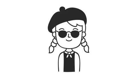 Animated set of avatars changing isolated on white screen Stock Footage 103869606