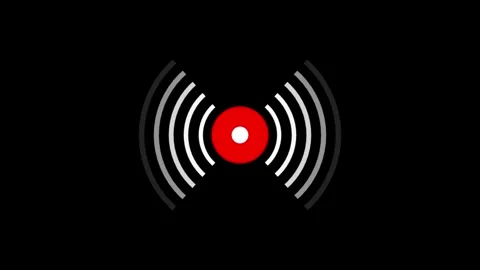 Animated Set of Live Streaming Broadcasting Icon. Stock Footage 304718603