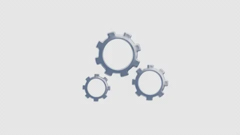 Animated Setting Gear 3D Animation Stock Footage 316947803