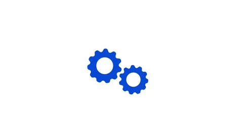 Animated settings gear icon rotating seamlessly with subtle glow effect for.. Stock Footage 318168396