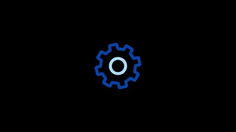 Animated Settings Wayfinder icon background animated, logo symbol, social media Stock Footage 260124497