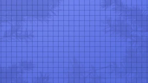 Animated Shadow Of Natural Leaves Tree Branch Falling On Blue Ceramic Wall Tile. Stock Footage 276338195
