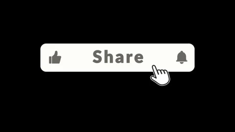 Animated Share Button with Dynamic White Sparkles and Particles on a Red Stock Footage 338368984