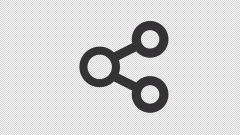 Animated share line ui icon Stock-Footage 219399513