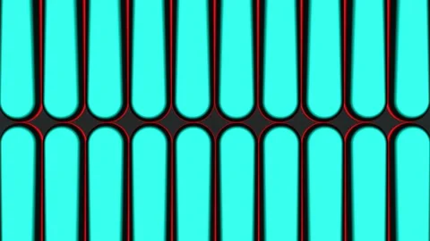 Animated Sharp Shifting Neon Tubes Geometric Loop Video stock 343372146