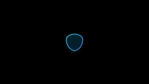 Animated Shield Icon with Checkmark Security Protection and Technology Concep Video stock 342751645