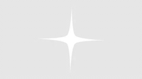 Animated shining star on transparent background. Stock Footage 306392203