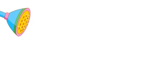 Animated Shower Stock Footage 278342480