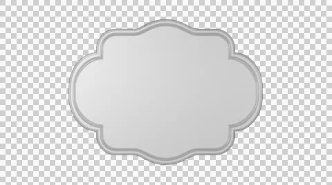 Animated Silver Vintage Label With Alpha 03 Видео 51780482