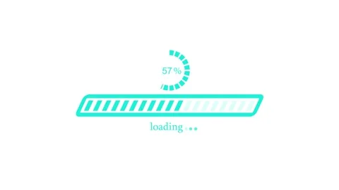 Animated Simple Loading Progress Bar, Minimalist Loading Bar Motion Graphic Stock Footage 309965557